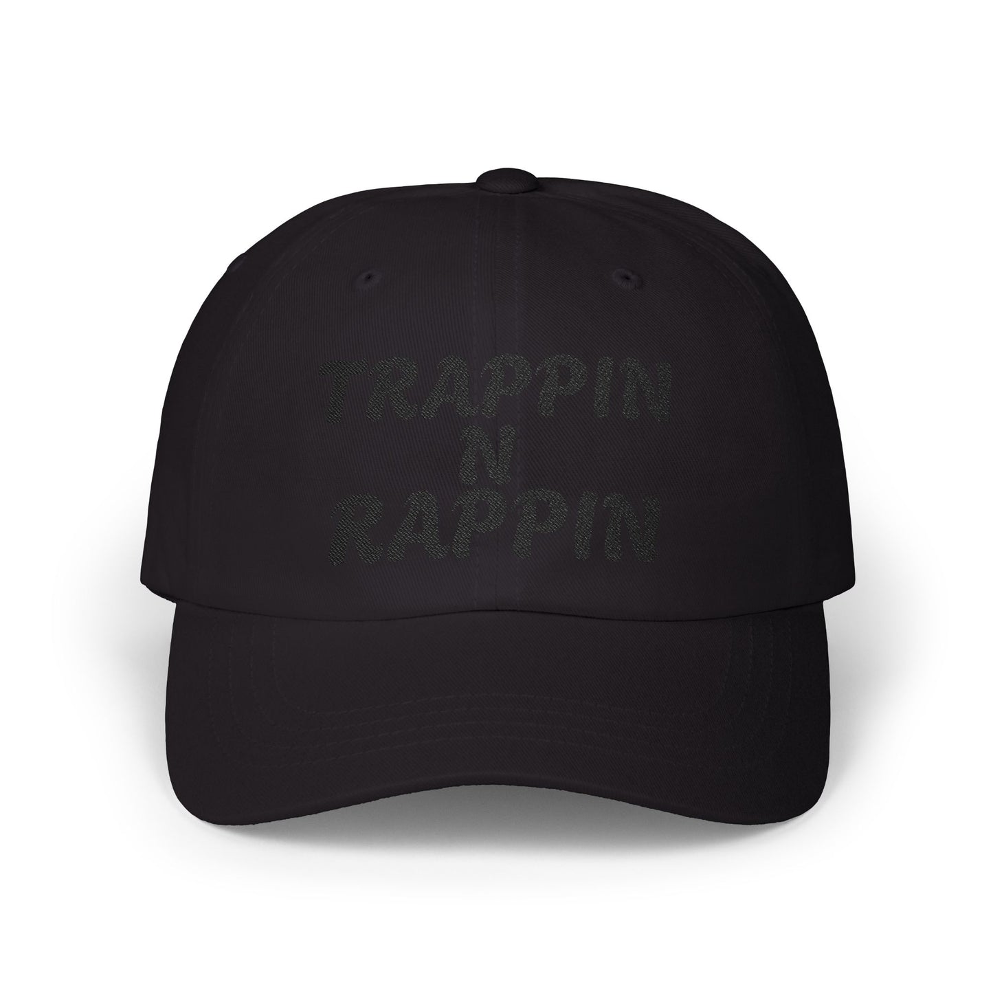 Trappin N Rappin Dad Cap | Classic White Cap for Hip-Hop Lovers, Casual Style Hat, Gift for Music Fans, Trendy Dad Hat